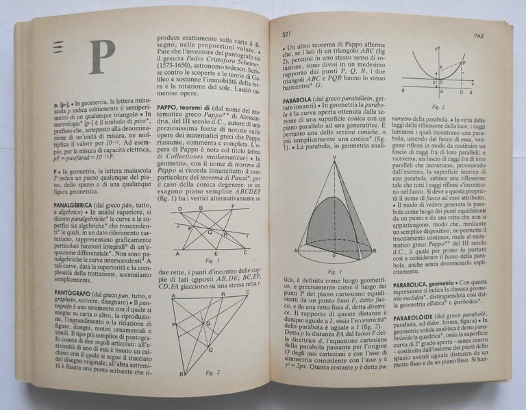 DIZIONARIO DEI TERMINI MATEMATICI di Alfredo Piccato 1987 Rizzoli Libro …