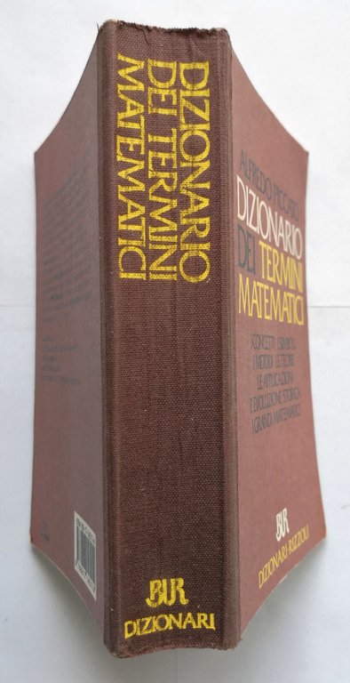 DIZIONARIO DEI TERMINI MATEMATICI di Alfredo Piccato 1987 Rizzoli Libro …
