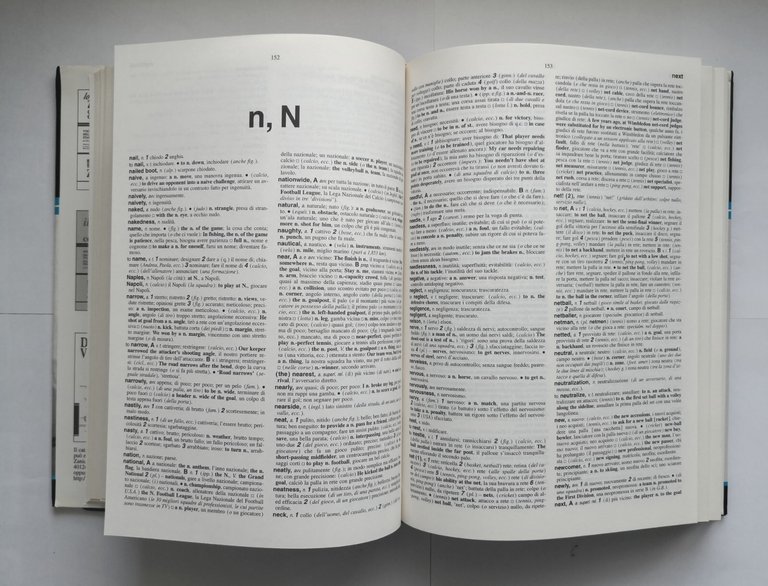 DIZIONARIO DELLO SPORT inglese italiano di Giuseppe Ragazzini 2002 Zanichelli