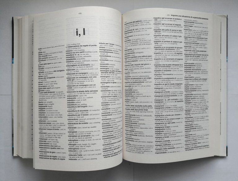 DIZIONARIO DELLO SPORT inglese italiano di Giuseppe Ragazzini 2002 Zanichelli