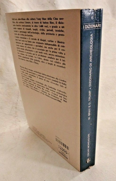 DIZIONARIO DI ARCHEOLOGIA Bray e Trump 1980 Mondadori libro usato …