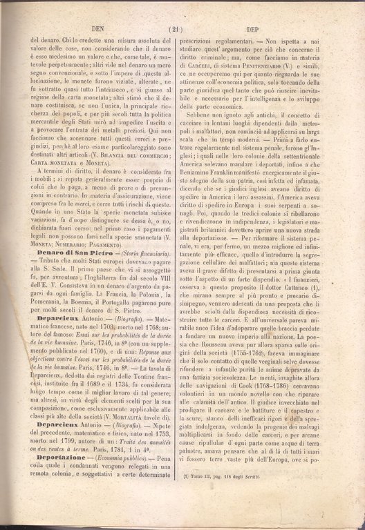 DIZIONARIO DI ECONOMIA POLITICA E DEL COMMERCIO volume 2 di …