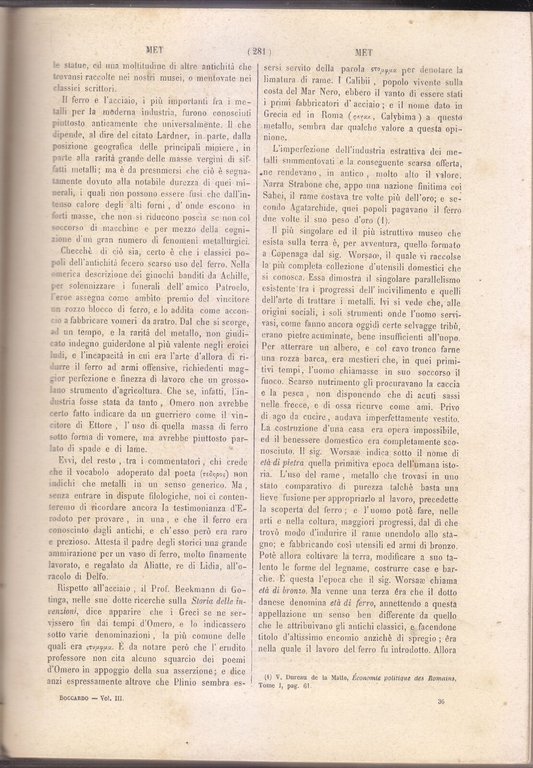 DIZIONARIO DI ECONOMIA POLITICA E DEL COMMERCIO volume 3 di …