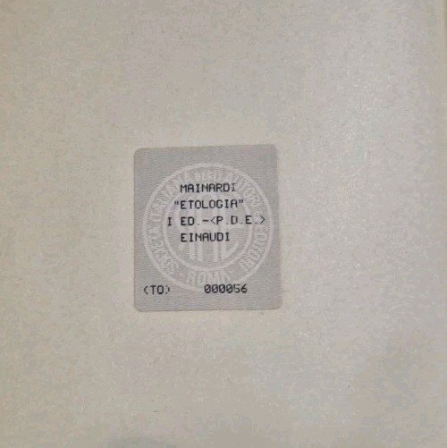 DIZIONARIO DI ETOLOGIA diretto da Danilo Mainardi 1992 I edizione …