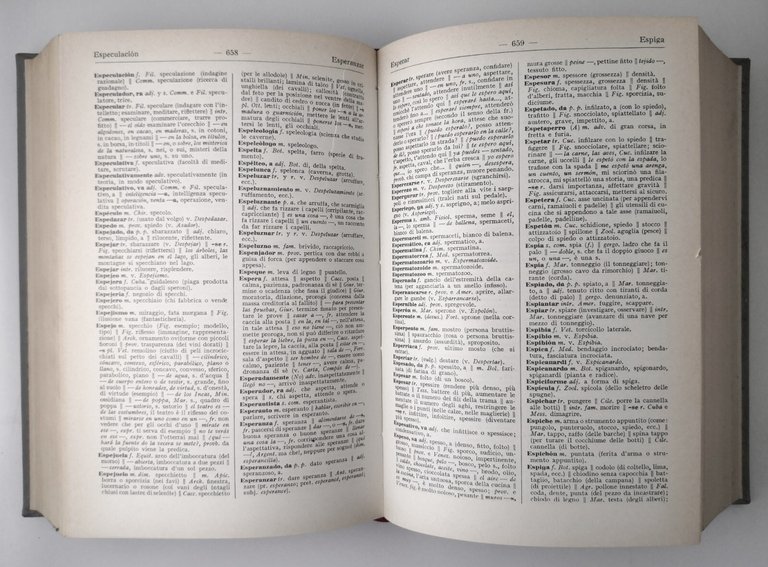 DIZIONARIO FRASEOLOGICO COMPLETO SPAGNOLO ITALIANO di Carbonell 1975 Hoepli