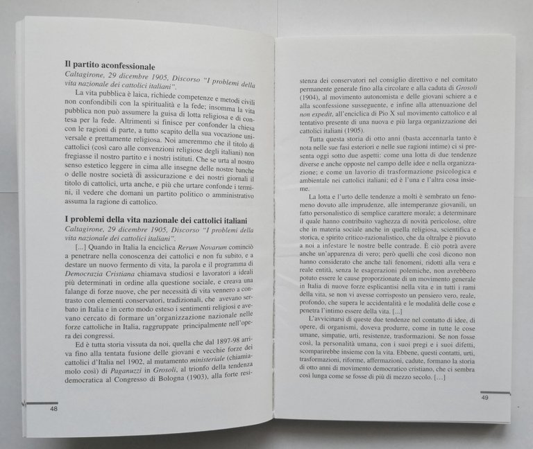 DON LUIGI STURZO IL PRETE SCOMODO 2000 RTS Libro sacerdoti …