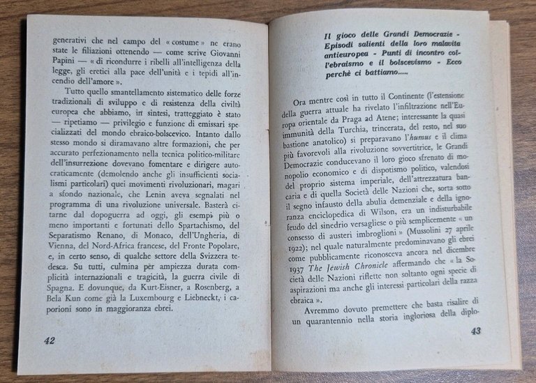 DOPO VENT’ANNI IL FASCISMO E L’EUROPA di Ezio m Gray …