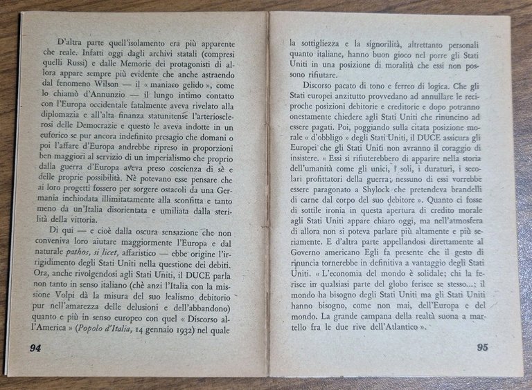 DOPO VENT’ANNI IL FASCISMO E L’EUROPA di Ezio m Gray …