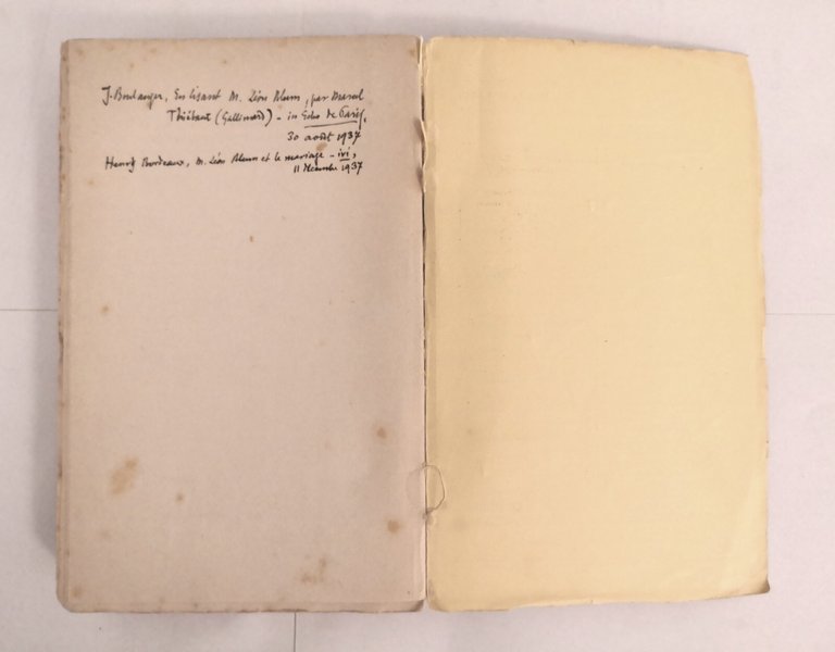 DU MARIAGE di Leon Blum 1937 Albin Michel editeur libro …