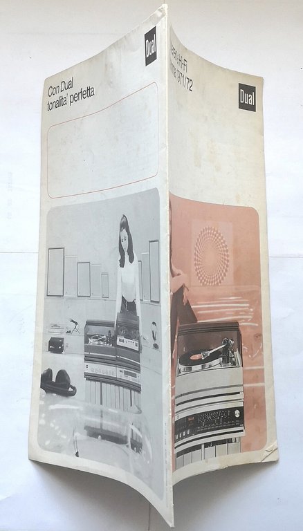 DUAL STEREO E HI FI PROGRAMMA 1971 72 brochure pieghevole …