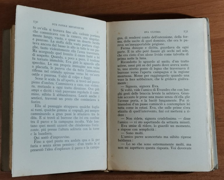 DUE FAVOLE METAFISICHE 1921 1922 di Massimo Bontempelli 1940 Mondadori …