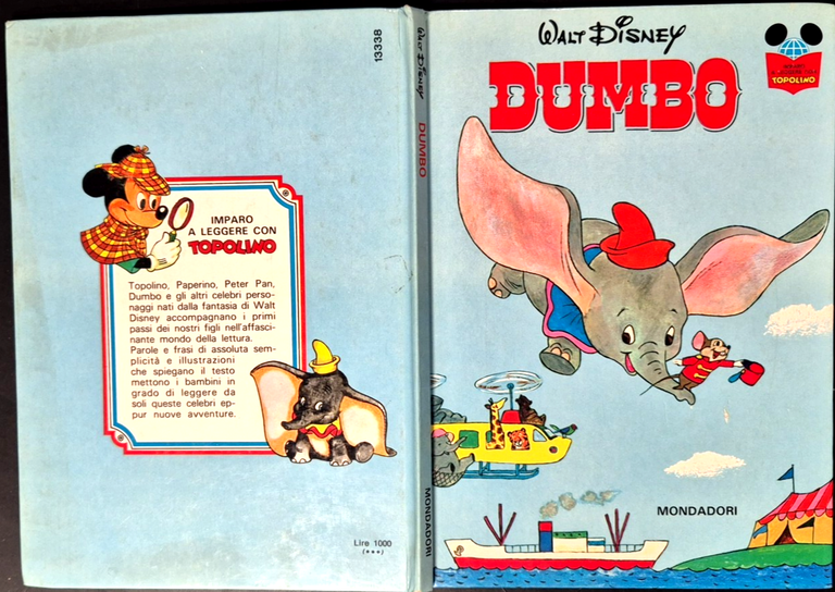 DUMBO di Walt Disney 1975 Mondadori Imparo a Leggere con …