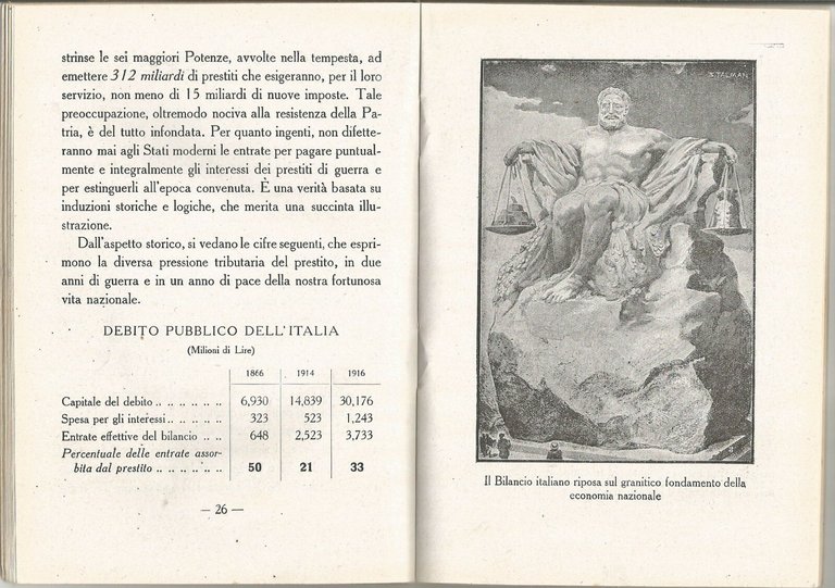 E VINCERE BISOGNA credito italiano libro illustrato pubblicità I guerra …