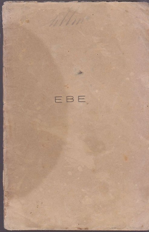 EBE di Aleandro Trifone Nutricati Briganti 1876 Libro Poesie Plaquette …