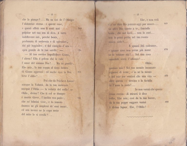 EBE di Aleandro Trifone Nutricati Briganti 1876 Libro Poesie Plaquette …