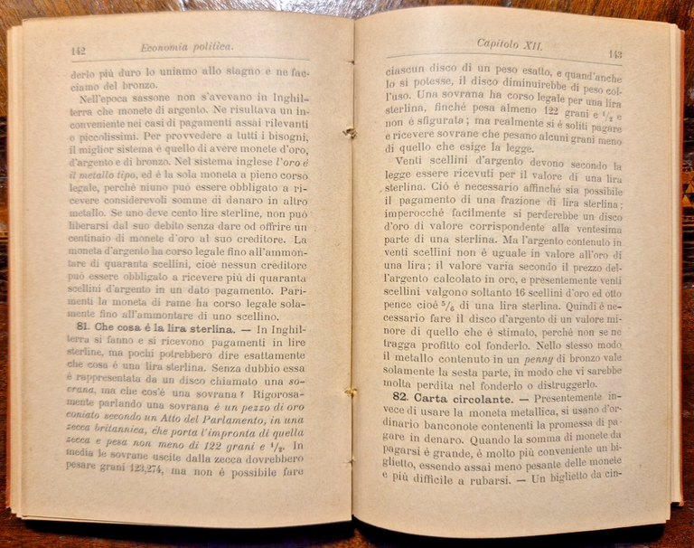 Economia politica di Stanley Jevons 1899 hoepli manuale libro Luigi …