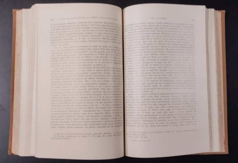 ECONOMIA PURA di Del Vecchio Menger Mayer Edgeworth Berardi 1927 …