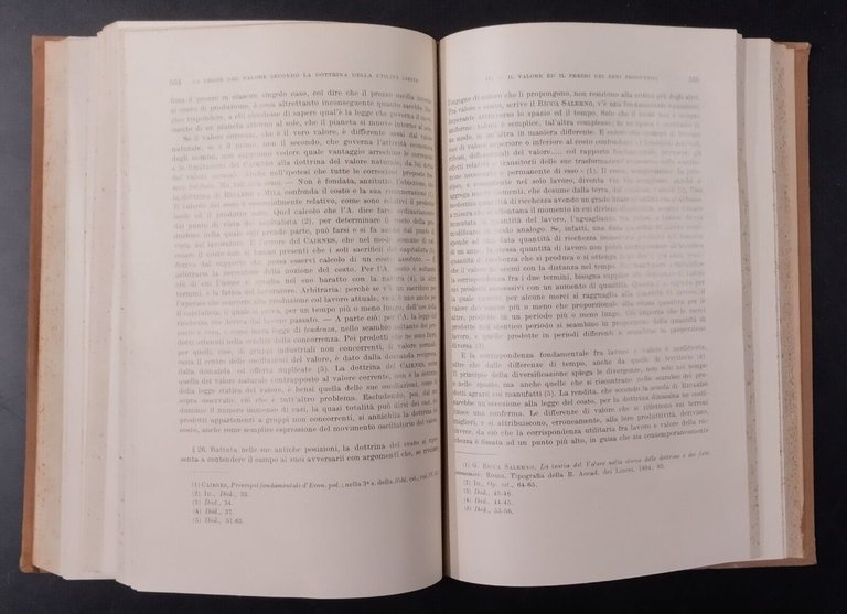 ECONOMIA PURA di Del Vecchio Menger Mayer Edgeworth Berardi 1927 …