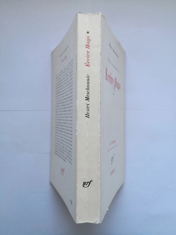 ECRIRE HUGO 2 volumi di Henri Meschonnic 1977 Gallimard Le …