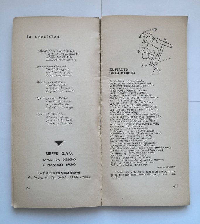 EL STROLOGO almanacco umoristico veneto 1970 di Durante e Missaglia …