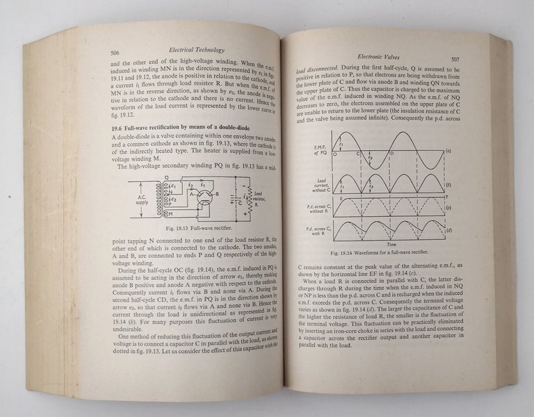 ELECTRICAL TECHNOLOGY di Edward Hughes 1969 Longmans Green libro elettronica