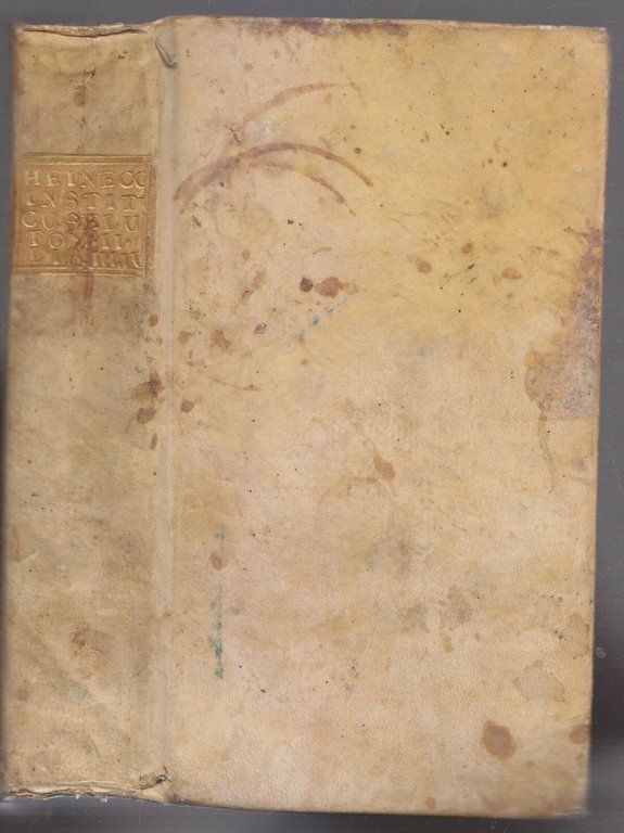 ELEMENTA JURIS CIVILIS tomo 2 Gottlieb Heineccii 1771 De Dominicis …