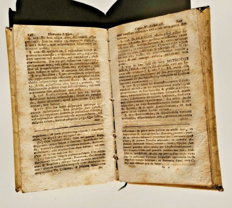 ELEMENTA PHILOSOPHIAE rationalis et moralis di Heineccii 1792 libro antico