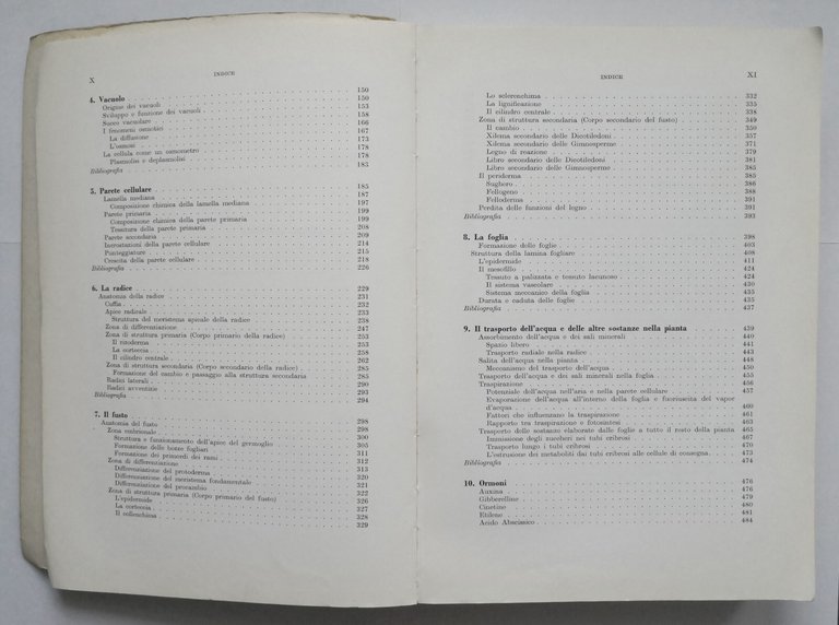 ELEMENTI DI BIOLOGIA VEGETALE Oreste Arrigoni 1973 Ambrosiana libro botanica