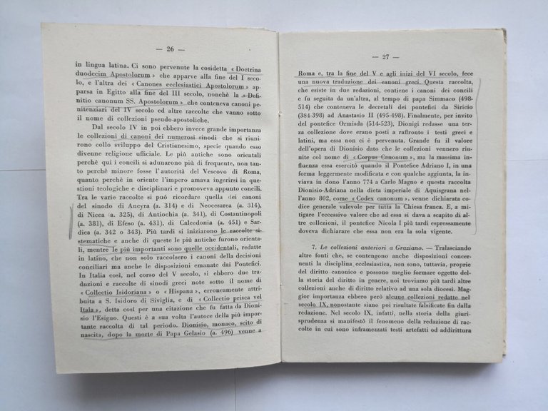 ELEMENTI DI DIRITTO CANONICO di Mario Petroncelli 1944 SEI libro …