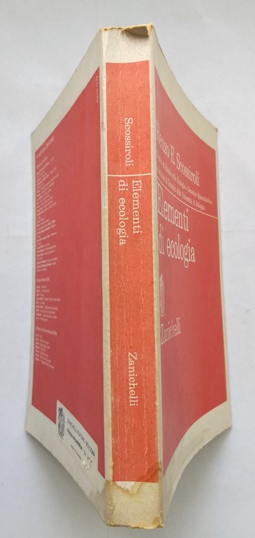 ELEMENTI DI ECOLOGIA di Renzo Scossiroli 1976 Zanichelli Libro