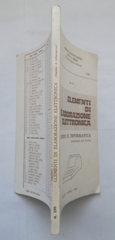 ELEMENTI DI ELABORAZIONE ELETTRONICA 1985 Simone nozioni informatica libro
