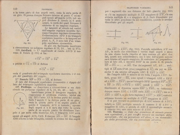 ELEMENTI DI GEOMETRIA di Enrico Nannei parte I planimetria 1890 …