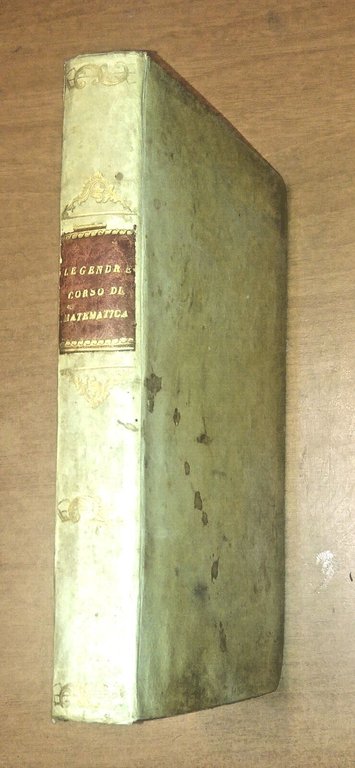 ELEMENTI DI GEOMETRIA Legendre 3 volumi in 1 1851 Puzziello …