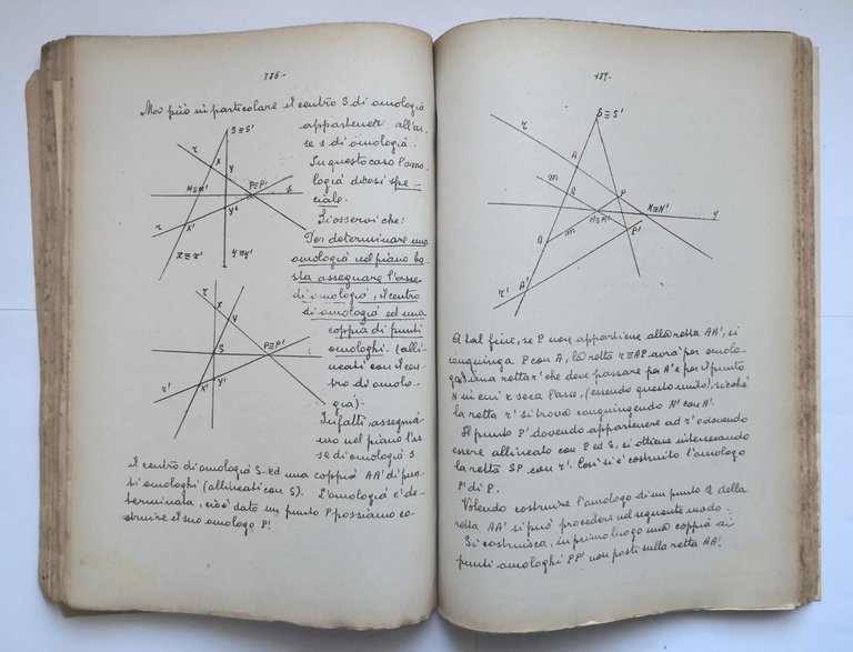 ELEMENTI DI GEOMETRIA PROIETTIVA Nicolo Spampinato 1943 Libro Catania matematica