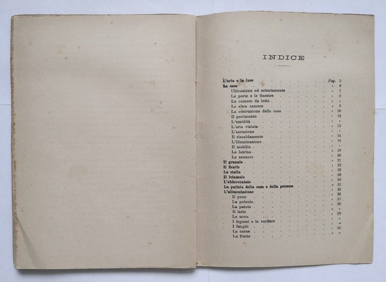 ELEMENTI DI IGIENE di Marchesa Achille 1910 manualetto uso scuole …