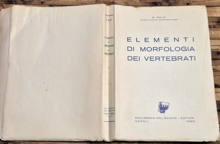 ELEMENTI DI MORFOLOGIA DEI VERTEBRATI di M Salfi 1950 Pellerano … | Immagine Gallery 2