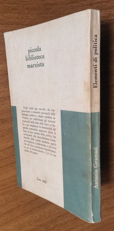 ELEMENTI DI POLITICA Antonio Gramsci 1964 Editori Riuniti libro comunismo