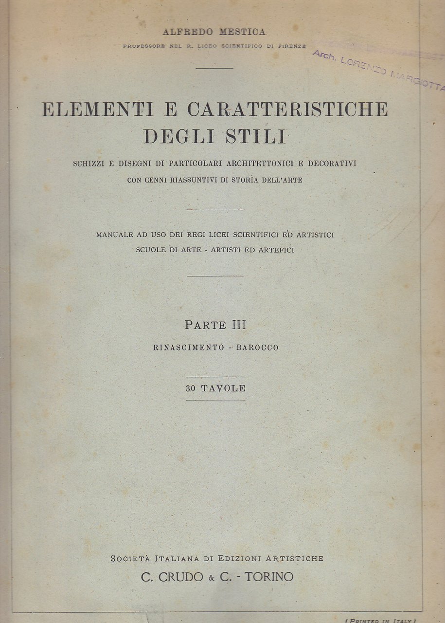 ELEMENTI E CARATTERISTICHE DEGLI STILI 3 RINASCIMENTO E BAROCCO di …
