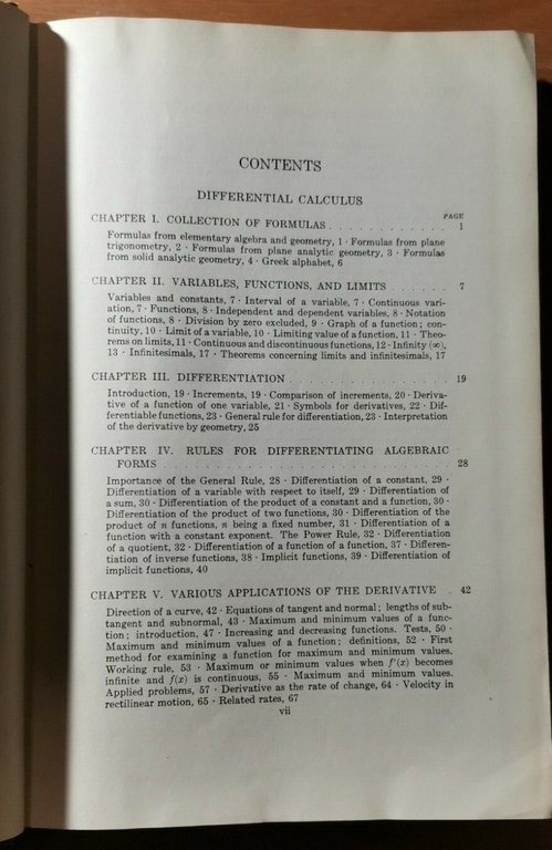ELEMENTS OF THE DIFFERENTIAL AND INTEGRAL CALCULUS di Granville 1929 …