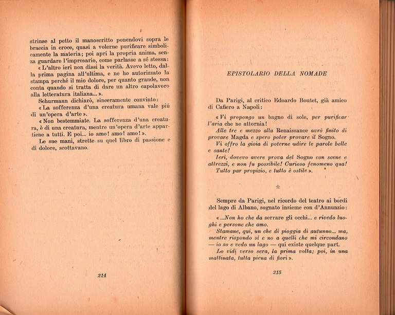 ELEONORA DUSE ROMANZO DELLA SUA VITA di Nino Bolla 1945 …