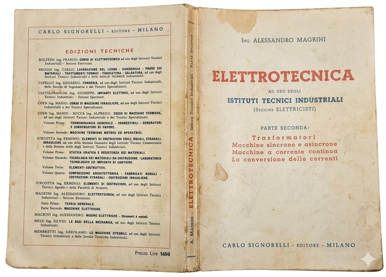 ELETTROTECNICA di Magrini 2 volumi 1955 Signorelli Libro istituti tecnici | Immagine Gallery 4
