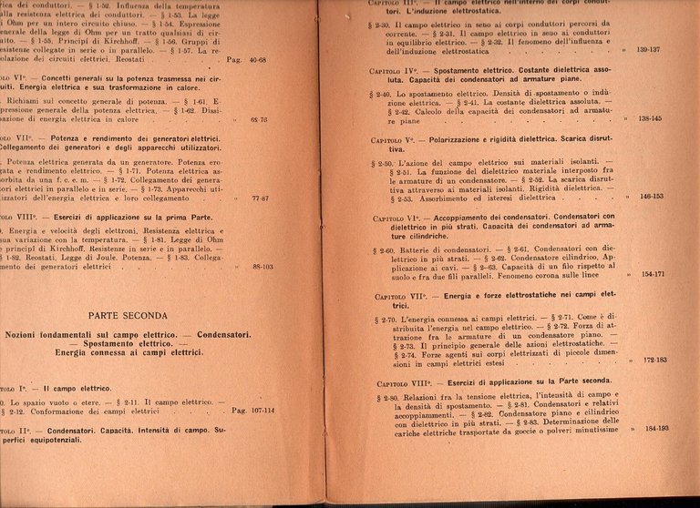 ELETTROTECNICA GENERALE di Olivieri e Ravelli Volume Primo 1948 CEDAM …