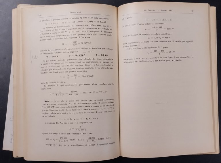 ELETTROTECNICA PRATICA volume 5 ESERCIZI SVOLTI di Pietro Cesari 1958 …