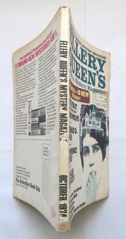ELLERY QUEEN'S MYSTERY MAGAZINE ottobre 1974 Rex Stout Nero Wolfe …