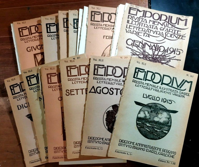 EMPORIUM 1915 annata completa rivista illustrata d'arte lettera giornale vintage | Immagine Gallery 1