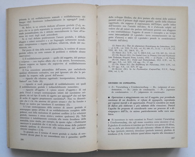 ENCICLOPEDIA DELLA PSICANALISI di Jean Laplanche e Pontalis 1968 Laterza …