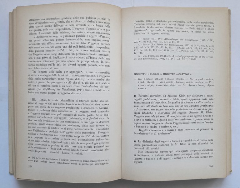 ENCICLOPEDIA DELLA PSICANALISI di Jean Laplanche e Pontalis 1968 Laterza …