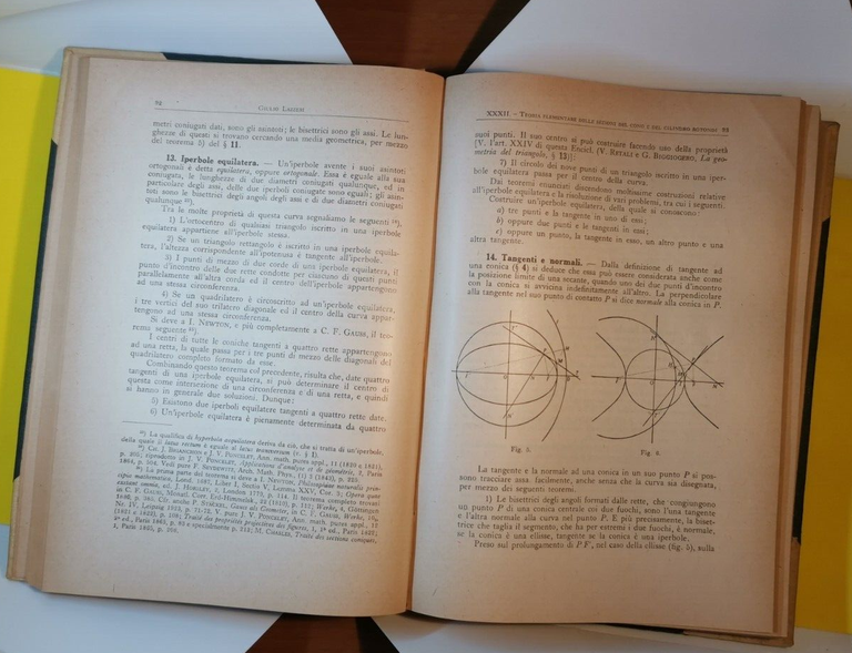 ENCICLOPEDIA DELLE MATEMATICHE ELEMENTARI volume II parte II 1938 Hoepli …