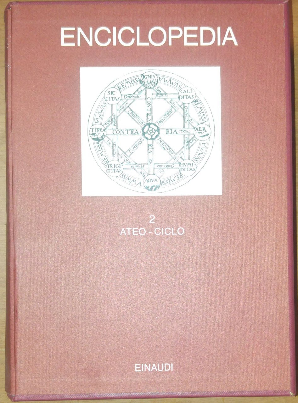 ENCICLOPEDIA EINAUDI volume II Ateo Ciclo 1977 COME NUOVO libro …