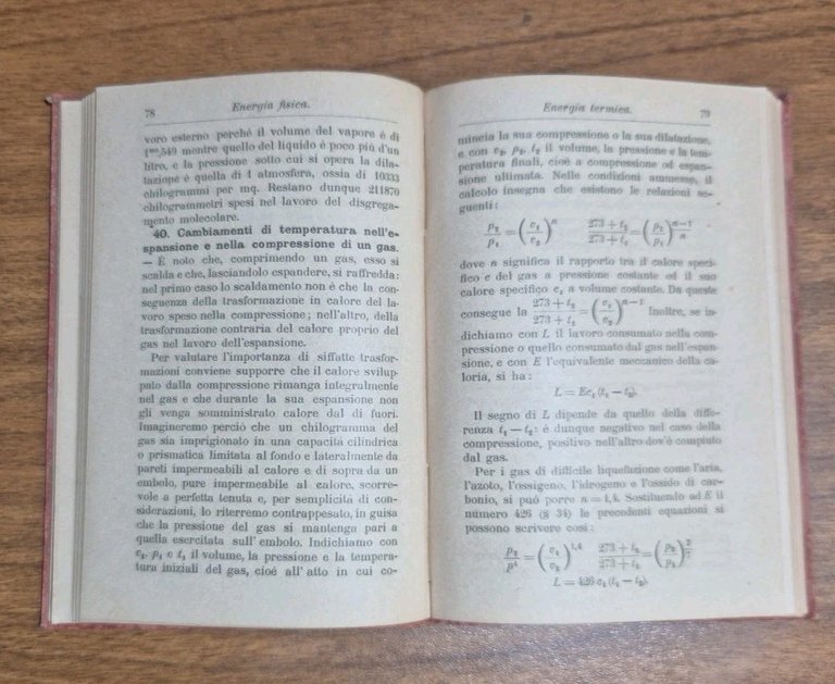 ENERGIA FISICA di Rinaldo Ferrini 1898 Hoepli II edizione rifatta …
